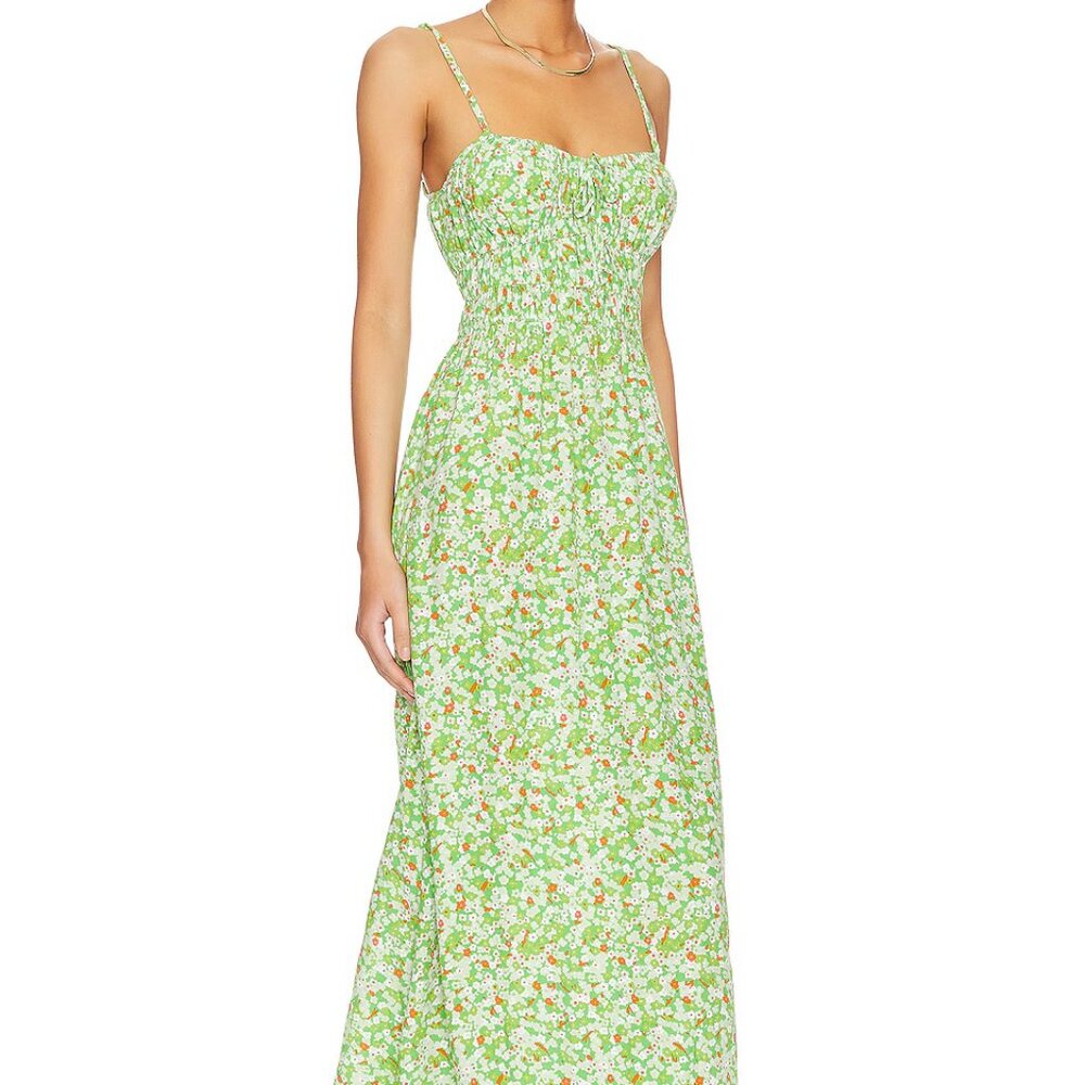 🌿 Faithfull the Brand Caprera Midi Dress – NWT – Size Small
